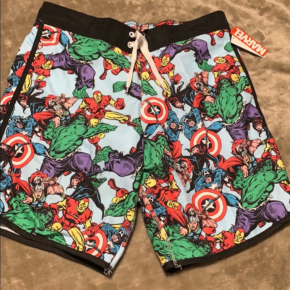 Marvel men’s swim trunks shorts hulk Thor iron man